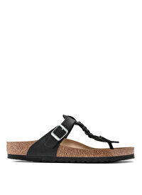 Birkenstock Siyah Kadın Deri Terlik GIZEH