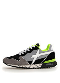 W6Yz Siyah-Gri Erkek süet Sneaker JET-M