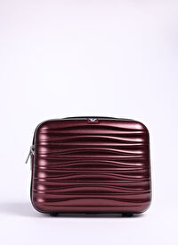 Roncato Bordo Unisex Makyaj Çantası 41972889 Beauty Case 4R Wave Rosso