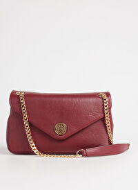 Vince Camuto Bordo Kadın 24x16x6 cm Deri Çapraz Çanta