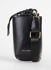 Vince Camuto Siyah Kadın 16,5x20x2 cm Deri Telefon Çantası