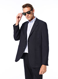 Fabrika Comfort Lacivert Erkek Mono Regular Fit Düz Ceket FC4WM-CKT 2487 