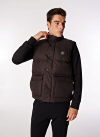 Discovery Expedition Siyah Erkek Normal Kalıp Puffer Yelek D4WM-YLK3315