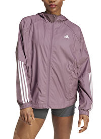 adidas IX3213 HYGLM WINDB Mor Kadın Kapüşon Yaka  Normal Kalıp Rüzgarlık
