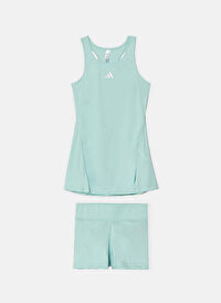 Adidas Turkuaz Kız Çocuk Düz Tenis Elbisesi IW0459-G CLUB DRESS 