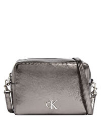 Calvin Klein Metalik Kadın 18x12x6 cm Çapraz Çanta K60K612728ADA