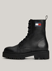 Tommy Hilfiger Siyah Kadın Deri Bot EN0EN02628BDS