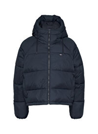 Tommy Jeans Dik Yaka Lacivert Kadın Puffer Mont TJW VAIL PUFFER EXT