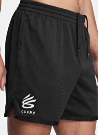 Under Armour 1387092-001 Curry Splash Short Siyah Lastikli Bel Normal Kalıp Erkek Şort