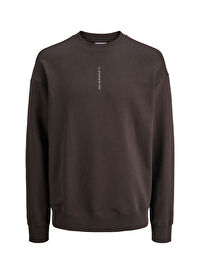 Jack & Jones Mor Erkek Bisiklet Oversize Sweatshirt 12256808_JJMICAH SWEAT CREW NECK 