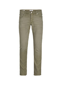 Jack & Jones Haki Erkek Düz Paça Regular Fit Denim Pantolon 12259114_JJIGLENN JJORIGINAL SQ 913
