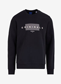 Jack & Jones Siyah Erkek Bisiklet Regular Fit Sweatshirt 12275175_JORKEN SWEAT CREW NECK
