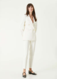 Network Ekru Kadın Skinny Fit Pantolon 1093144 