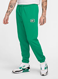 Nike Yeşil Erkek Normal Düz Eşofman Altı FZ0766-365 M NK CLUB FT CUFF PANT B