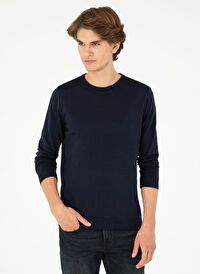 U.S. Polo Assn. Lacivert Erkek Klasik Slim Fit Kazak G081SZ0TK.000.1920992