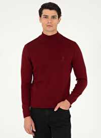 U.S. Polo Assn. Bordo Erkek Klasik Slim Fit Kazak G081SZ0TK.000.1920947 