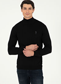 U.S. Polo Assn. Siyah Erkek Klasik Slim Fit Kazak G081SZ0TK.000.1920947 