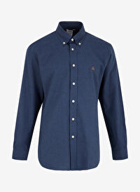 Brooks Brothers Lacivert Erkek Düğmeli Regular Fit Gömlek BBFW23MSH009 