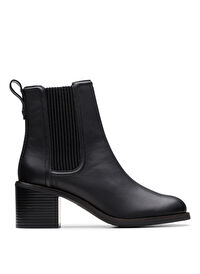 Clarks Siyah Kadın Deri Topuklu Bot 26179551