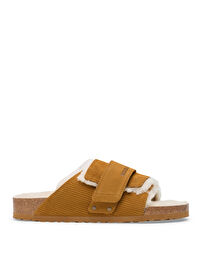 Birkenstock Taba Erkek Süet Ev Terliği KYOTO TEDDY VL GEPRÄGT 