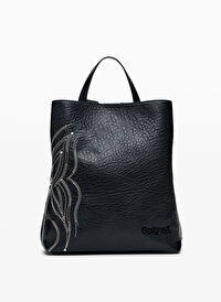 Desigual Siyah Kadın 24,5x8,5x29,5 cm Sırt Çantası 24WAKP342000U