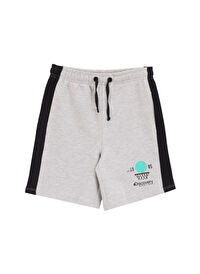 Discovery Expedition Gri Melanj Erkek Çocuk Relaxed Baskılı Şort D5SB-SHT3207