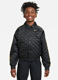 Nike Siyah Erkek Çocuk Düz Ceket FV0319-010-K NK COB BOMBER JKT 