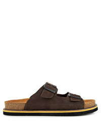 Hush Puppies Kahverengi Erkek Deri Terlik Brasa