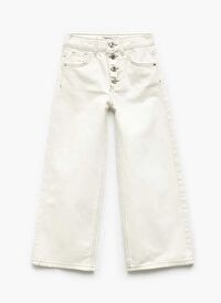 Koton Beyaz Kız Çocuk Denim Pantolon 5SKG40020AD