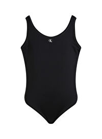 Calvin Klein Siyah Kız Çocuk Baskılı Mayo KY0KY00099BEH