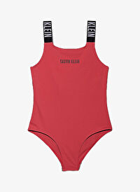 Calvin Klein Pembe Kız Çocuk Baskılı Mayo KY0KY00098XIX