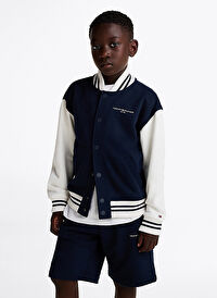 Tommy Hilfiger Lacivert Erkek Çocuk Düz Ceket KS0KS00624C1G