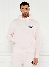 Tommy Hilfiger Pembe Erkek Kapüşon Relaxed Sweatshirt DM0DM20840TH3 TJM RLX VRSITY GRPH