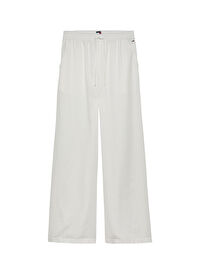 Tommy Jeans Beyaz Kadın Normal Pantolon DW0DW20352YBL