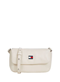 Tommy Hilfiger Ekru Kadın  21,5x11x9 cm Çapraz Çanta AW0AW16978