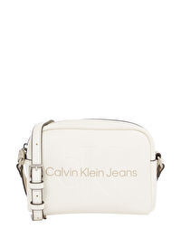 Calvin Klein Beyaz Kadın 18x13x7 cm Çapraz Çanta K60K612220