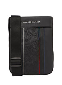 Tommy Hilfiger Siyah Erkek Postacı Çantası TH FOUNDATION MINI CROSSOVER
