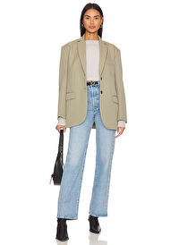 Levis Açık Mavi Kadın Straight Denim Pantolon RIBCAGE FULL LENGTH TR SAMBA TANGO