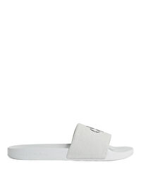Calvin Klein Gri Erkek Plaj Terliği SLIDE MONOGRAM CV