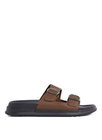 Tommy Hilfiger Kahverengi Erkek Deri Terlik D DENSITY HILFIGER LTH SAND