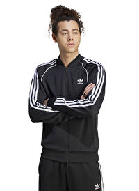 adidas IM4545 SST TT Siyah Fermuarlı Yaka Slim Fit Erkek Zip Ceket