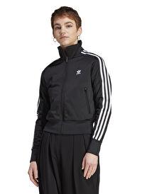 adidas IL8764 FIREBIRD TT Siyah Dik Yaka Normal Kalıp Kadın Zip Ceket