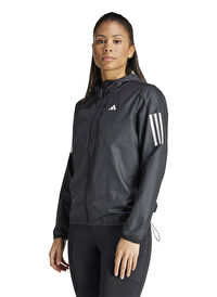 adidas IN1576 OTR B JKT Siyah Fermuarlı Yaka Normal Kalıp Kadın Zip Ceket