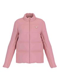 Guess V4YL03WFUD0G6J8 NEW CLAUDIA JACKET Pembe Standart Fit Desenli Kadın Mont