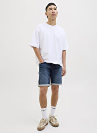 Jack & Jones Mavi Erkek Normal Denim Şort 12269605_JJIRICK JJICON I.K. SHORTS