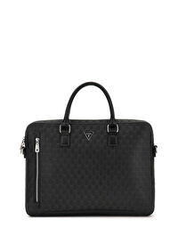 Guess Siyah Erkek Laptop Çantası TORINO CROSSBODY DOU - TORINO BRIEF