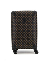 Guess Kahverengi Unisex 56x37x22 cm Çekçekli Sert Valiz FRIENDS WITH YOU 22 IN 8-WHLER