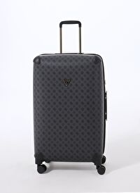 Guess Antrasit Çekçekli Sert Valiz TRAVEL - 29880