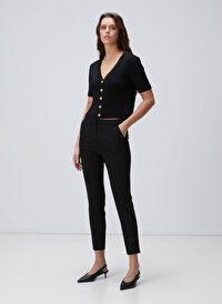 Network Siyah Kadın Slim Fit Pantolon 1094267