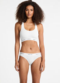 Guess Beyaz Kadın GJ BRALETTE - ECO CUDDLE JERSEY 180 Düz Bralet Sütyen